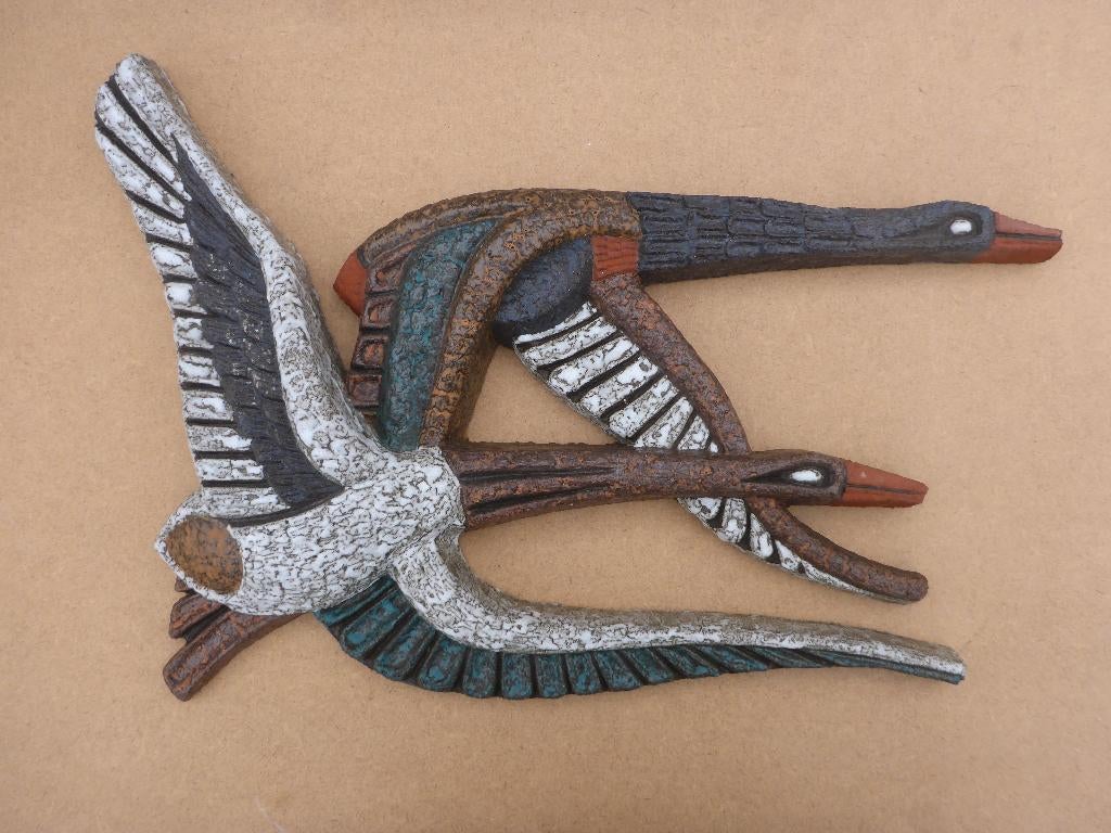 AMHA Ambacht Haalderen Joop Puntman eenden/ganzen wandobject, Ophalen