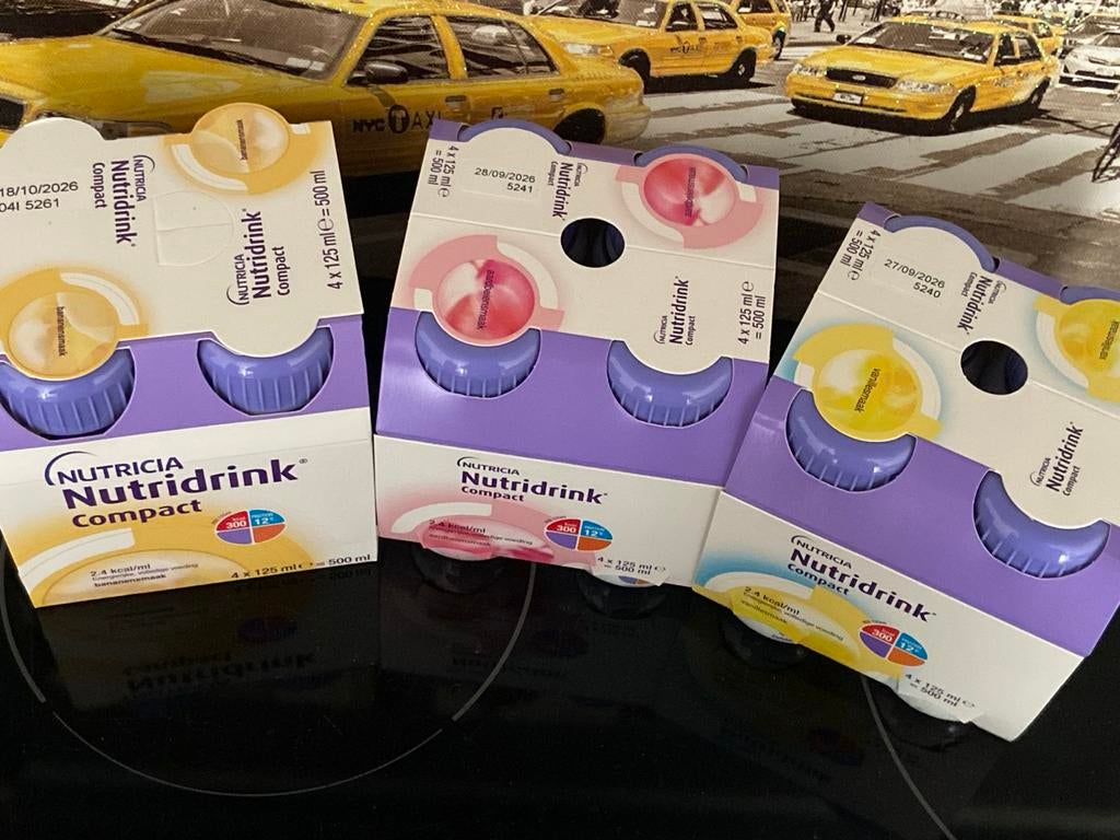 Nutridrink aardbei, vanille en banaan, Ophalen of Verzenden, Nieuw, Poeder of Drank