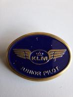 Vintage KLM Junior Pilot Speldje - Blauw met Goud, Ophalen of Verzenden, Gebruikt, Transport, Speldje of Pin