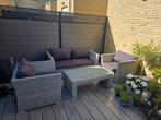 Compacte wicker tuinset, Tuin en Terras, Ophalen, 4 zitplaatsen, Gebruikt, Bank