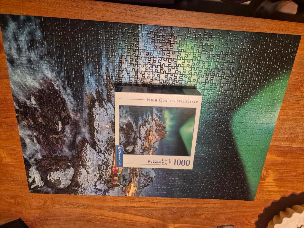 Clementoni puzzel 1000 stukjes Noorderlicht, Hobby en Vrije tijd, Denksport en Puzzels, Ophalen of Verzenden, 500 t/m 1500 stukjes