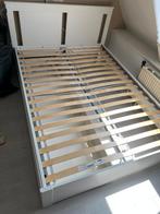 Ikea Songesand bedframe 140x200 met lades en lattenbodem, Huis en Inrichting, Ophalen, Wit, Tweepersoons, 140 cm