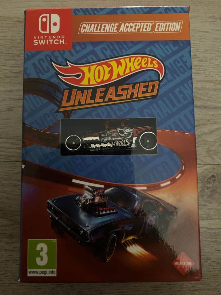 Nintendo Switch spel Hot Wheels Unleashed Challenge Accepted, 1 speler, Racen en Vliegen, Ophalen of Verzenden, Zo goed als nieuw