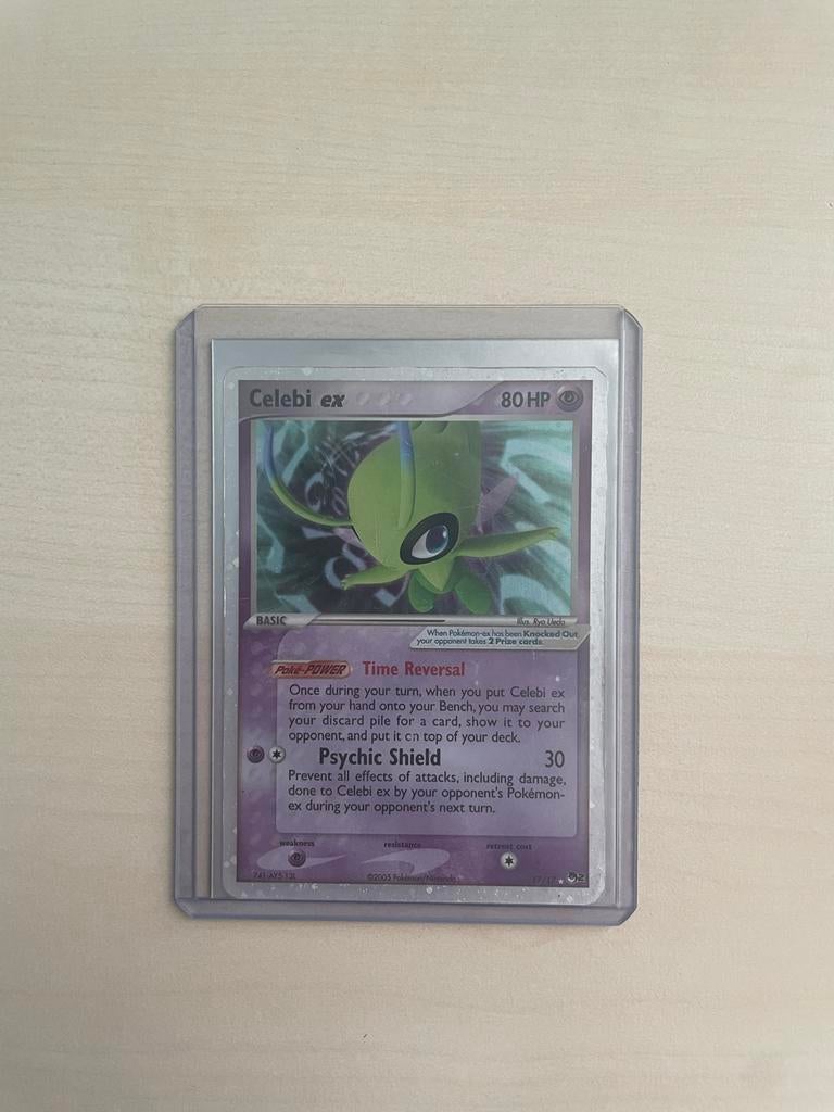 Celebi EX Pokemon Kaart - Holo Foil, Ophalen of Verzenden, Gebruikt, Losse kaart, Foil