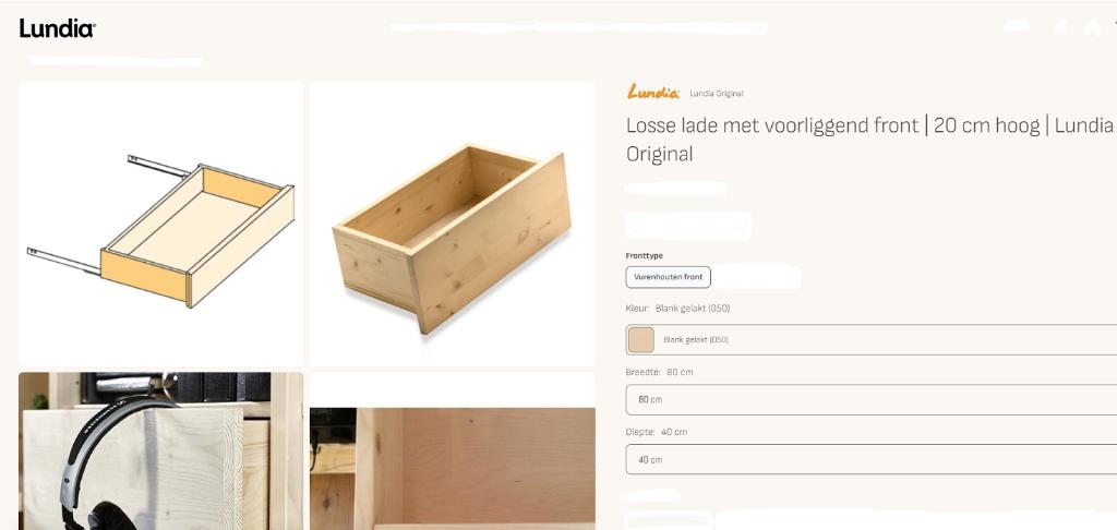 Lundia lade 80x40 blank gelakt in zeer nette staat, Ophalen, Zo goed als nieuw