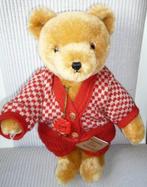 Hermann Rood teddybeer met gebreid pakje aan, Verzamelen, Beren en Cherished Teddies, Ophalen of Verzenden, Zo goed als nieuw