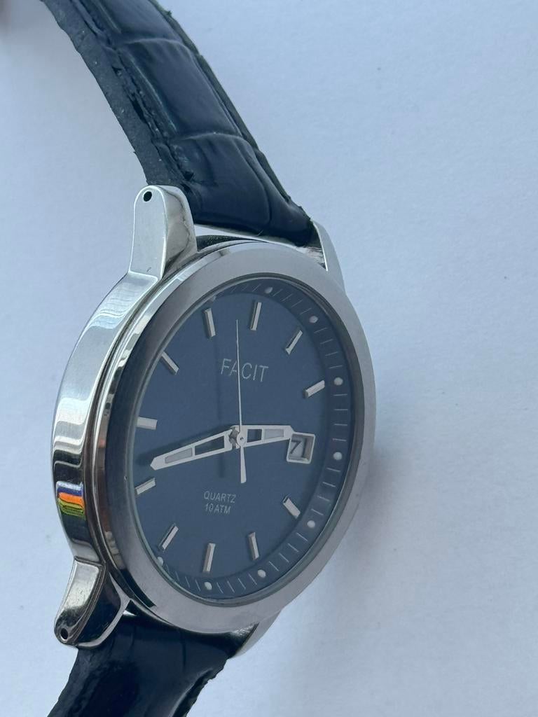 Facit Quartz horloge 10 ATM – mooi, netjes en werkend, Antiek en Kunst, Ophalen of Verzenden