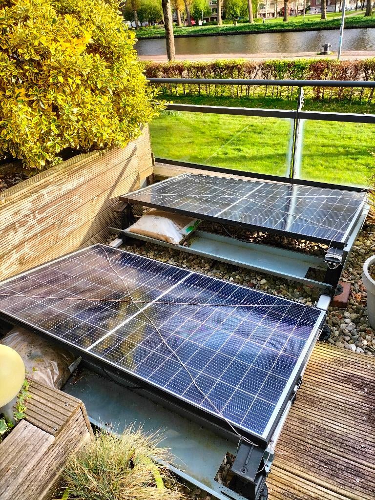 zonnepanelen set van 2, Ophalen, Zo goed als nieuw, Compleet systeem, 200 wattpiek of meer