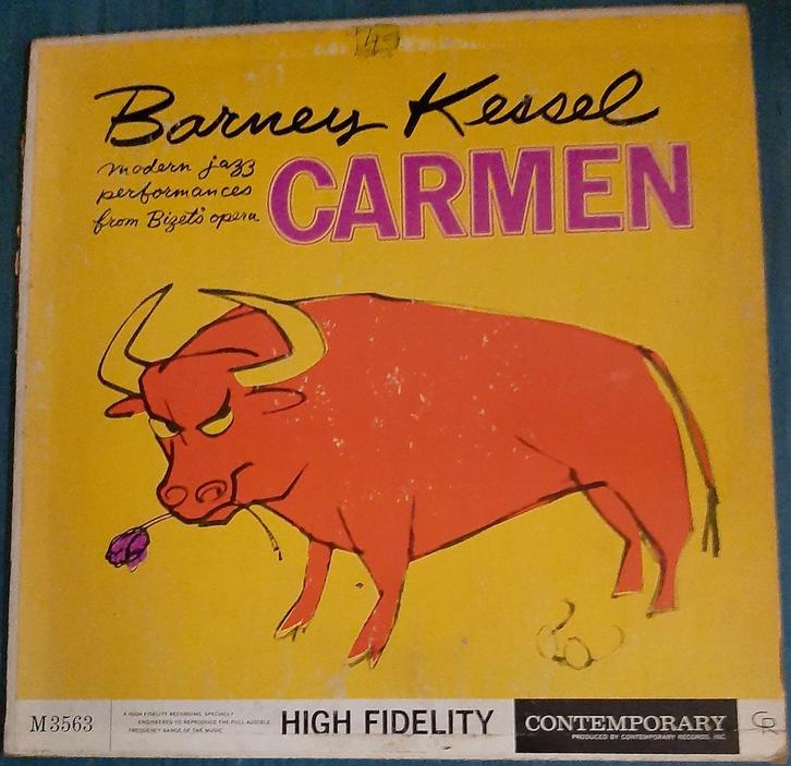 Modern Jazz Performances From Bizet's Opera Carmen - Barney, Cd's en Dvd's, Vinyl | Jazz en Blues, Zo goed als nieuw, Jazz, 1940 tot 1960