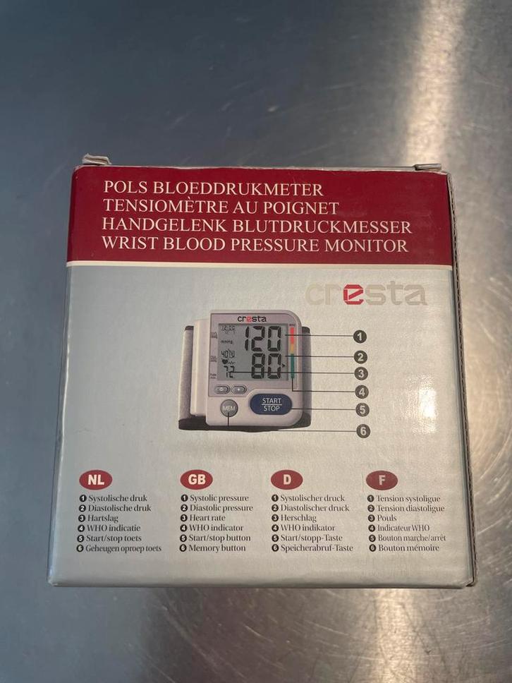 Cresta Care BPM220 Pols Bloeddrukmeter, Sport en Fitness, Gezondheidsproducten en Wellness, Nieuw, Overige typen, Ophalen of Verzenden