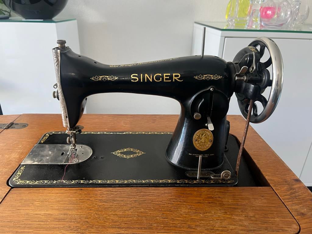 Originele Singer trapnaaimachine uit 1938 - Werkend!, Ophalen of Verzenden