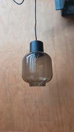 Hanglamp met smoke glass, Huis en Inrichting, Lampen | Hanglampen, Ophalen of Verzenden, Gebruikt, Glas, Minder dan 50 cm
