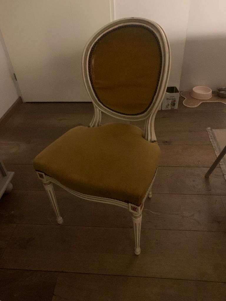 Vintage Louis XVI medaillonstoel, Ophalen of Verzenden