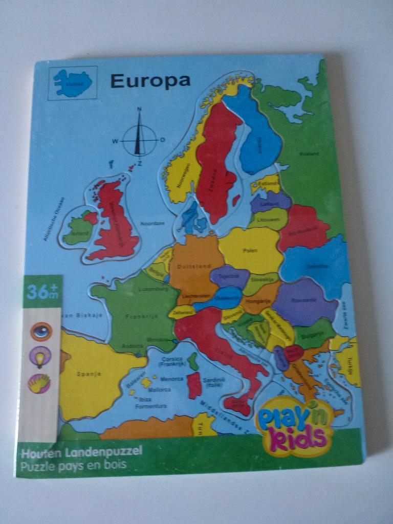 Landkaartpuzzel NW, Ophalen of Verzenden, 10 tot 50 stukjes, Nieuw, 2 tot 4 jaar