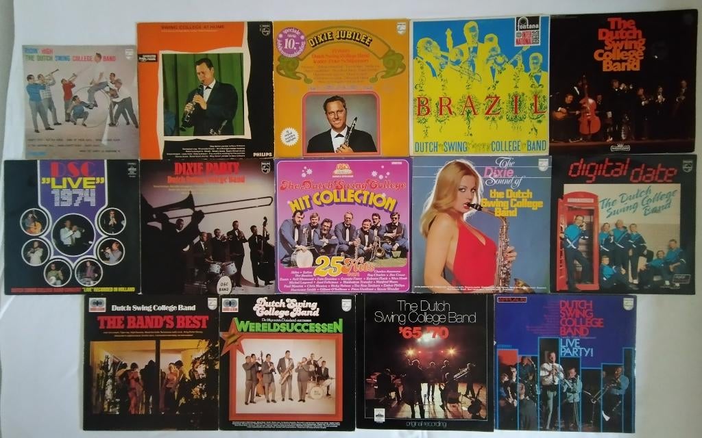 LP's Dutch Swing College Band voor een koopje., 1960 tot 1980, Gebruikt, Ophalen of Verzenden, Complilatie