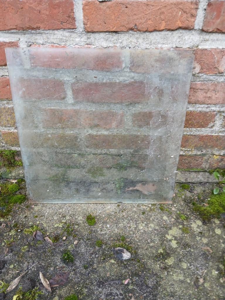 Vlak glas voor serre of kas, Ophalen, Gebruikt, Minder dan 80 cm, Minder dan 80 cm
