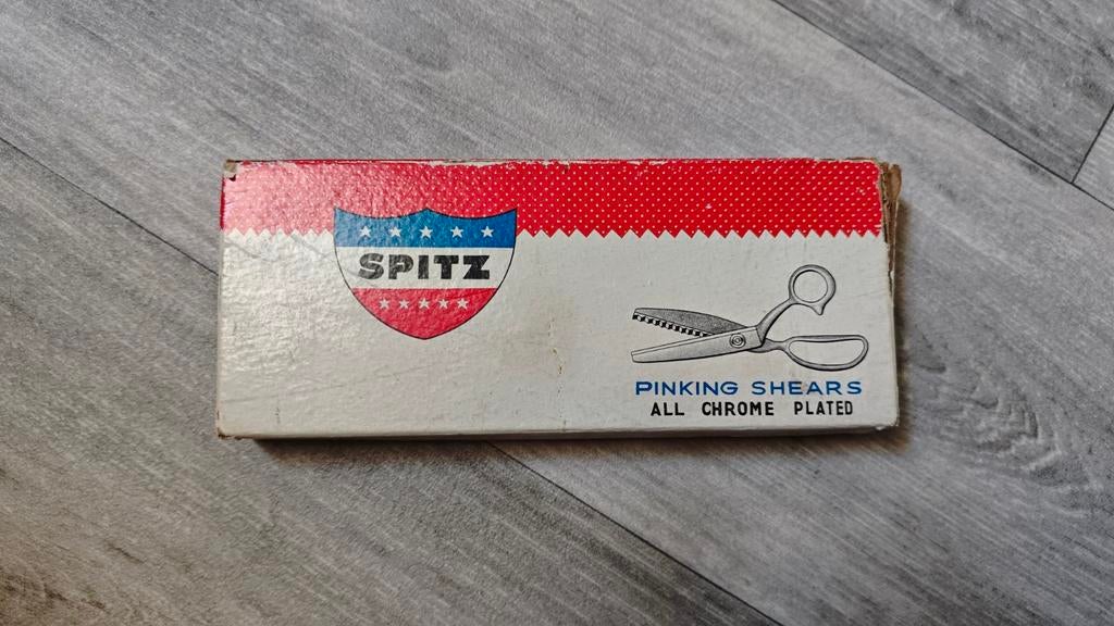 Vintage kartelschaar Spitz in orginele doos, Ophalen