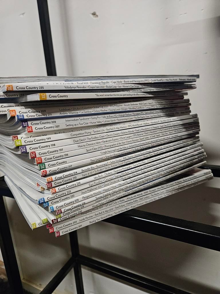 Grote stapel cross country magazine, Sport en Fitness, Zweefvliegen en Paragliding, Ophalen, Scherm