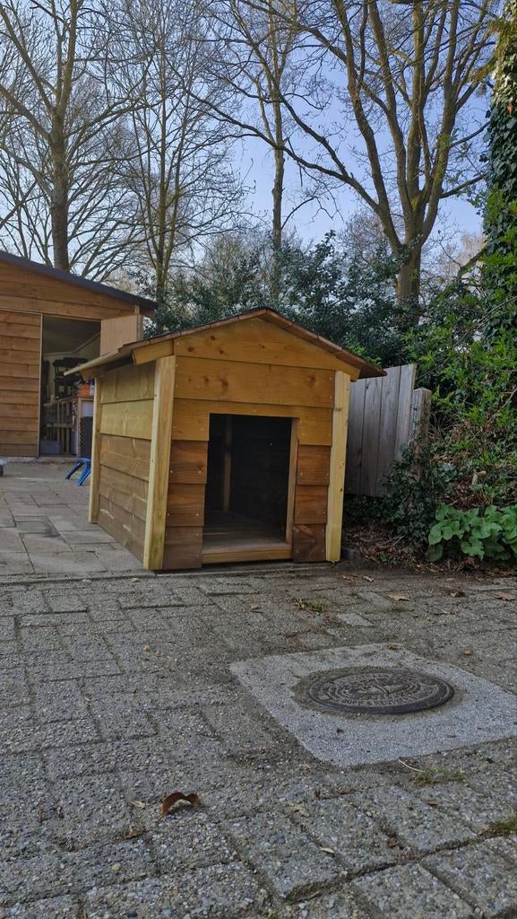 Houten honden Hok maat XL, Ophalen, 110 cm of meer, 100 cm of meer, Hondenhok