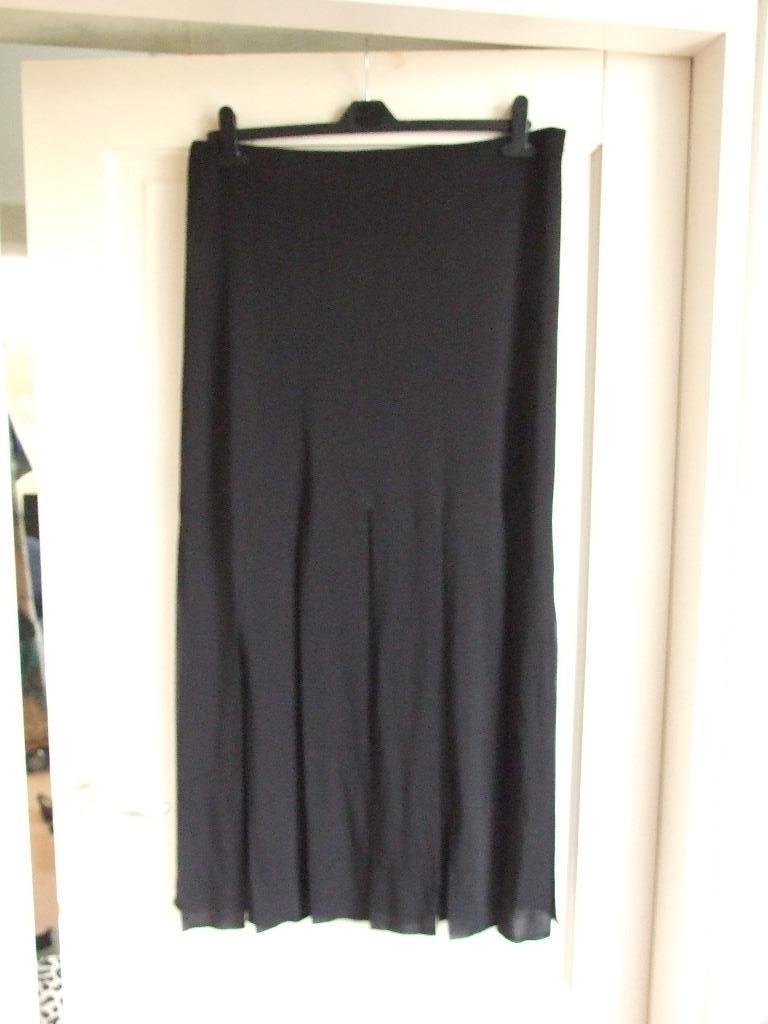 Josep Ribkoff lange rok met stroken aan de onderzijde 42, Zwart, Maat 42/44 (L), Joseph Ribkoff, Ophalen of Verzenden