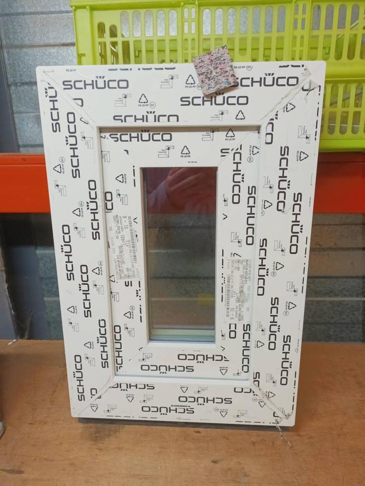 Kunststof Draai kozijn   b34 x h50 cm Wit  -2422-, Doe-het-zelf en Verbouw, Kozijnen en Schuifpuien, Nieuw, Raamkozijn, Kunststof