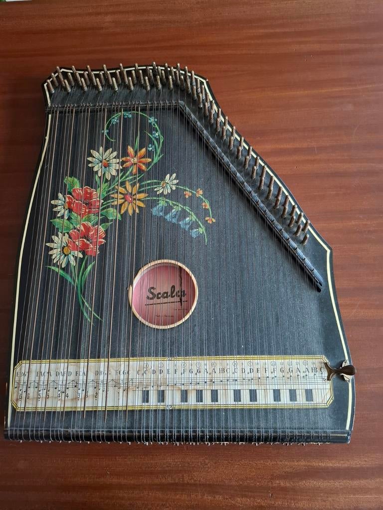Vintage Scala Citer - Made in Germany, Muziek en Instrumenten, Snaarinstrumenten | Overige, Ophalen of Verzenden, Gebruikt, Citer