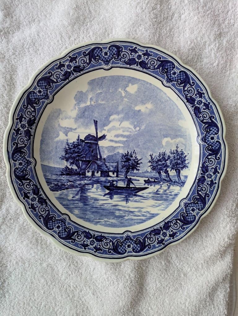 Mooi Delfts blauw wandbord., Ophalen of Verzenden