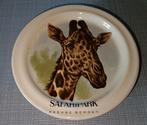 Vintage Beekse Bergen Giraf Aardewerk Bordje, Ophalen of Verzenden