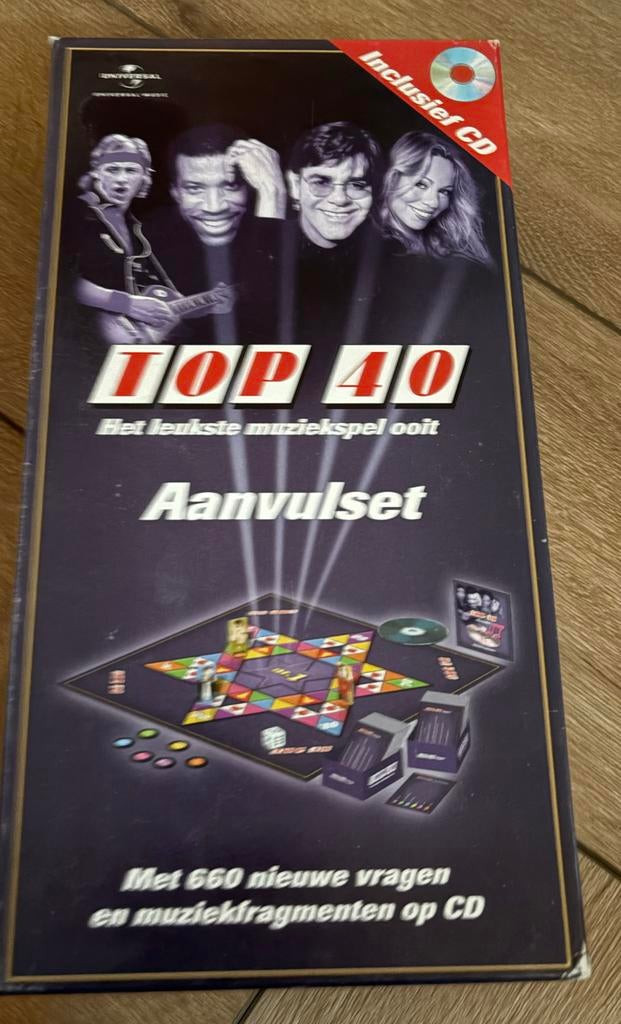 Top 40 Aanvulset - Het leukste muziekspel ooit (incl. CD), Hobby en Vrije tijd, Gezelschapsspellen | Bordspellen, Drie of vier spelers