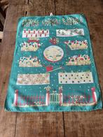 Theedoek - vintage - groen, Ophalen of Verzenden, Zo goed als nieuw, Groen, Theedoek of Handdoek