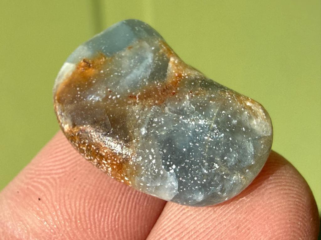 Lemurian Aquatine broekzaksteen mineralen, Ophalen of Verzenden, Mineraal