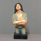 Vintage krijtstenen beeld van Rifle, Ophalen of Verzenden