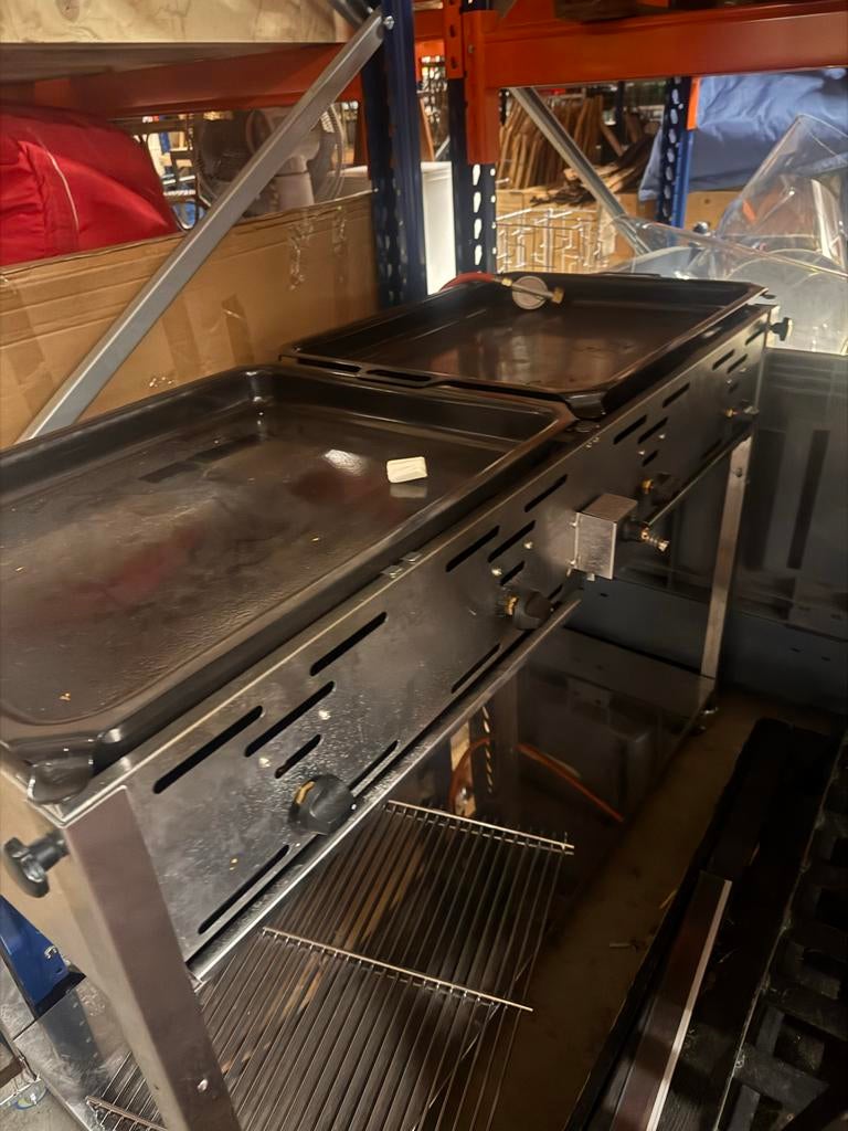 Professionele Slagers BBQ - Dubbele Bakplaat, Ophalen of Verzenden, Gebruikt