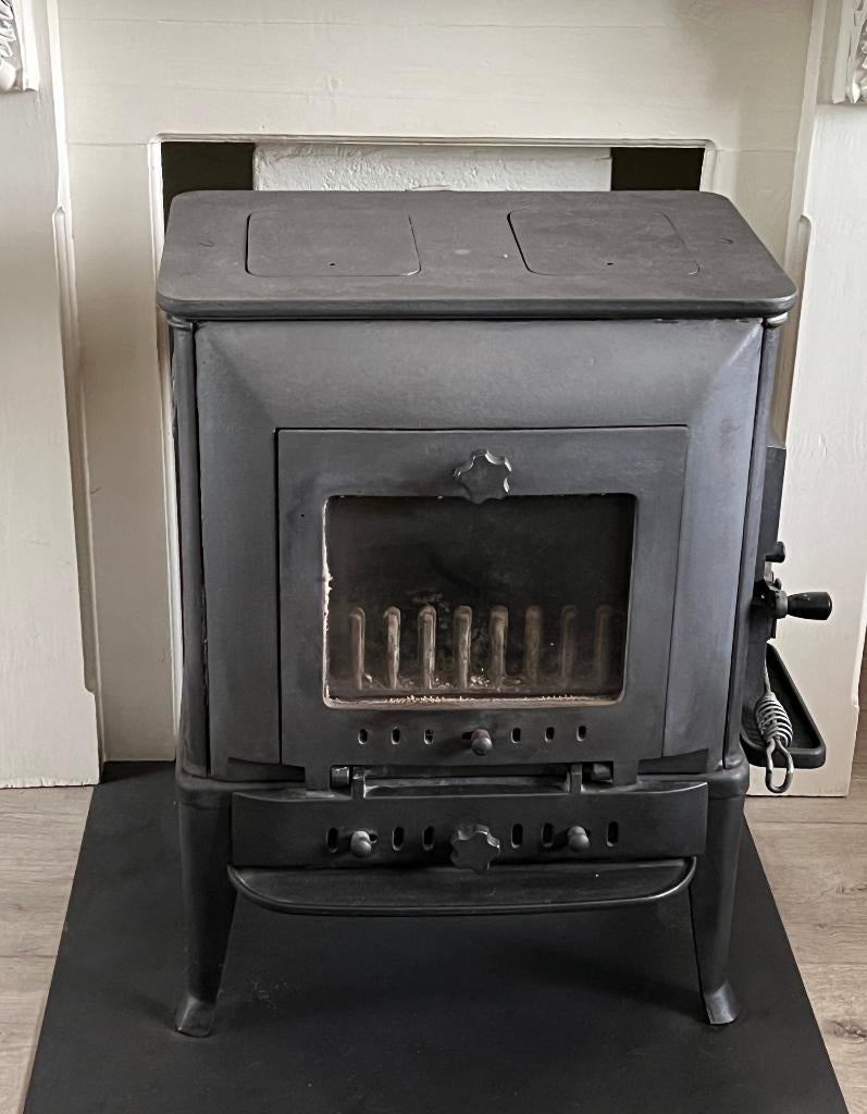 Gietijzeren houtkachel, Huis en Inrichting, Kachels, Ophalen, Gebruikt, Houtkachel, Vrijstaand