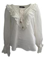 Ralph Lauren shirt lange mouw M, Maat 38/40 (M), Wit, Ophalen of Verzenden, Zo goed als nieuw