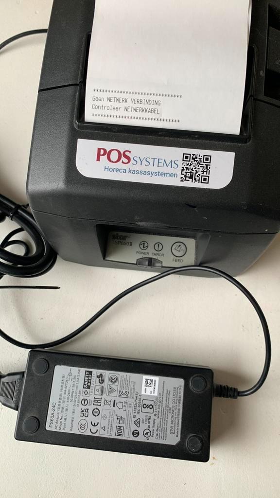 PRINTER POS SYSTEMS -STAR KASSASYSTEEM TSP 650 ‘“, Computers en Software, Printers, Zo goed als nieuw, Ophalen of Verzenden