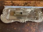 Kaarsenschaar met plateau, Antiek en Kunst, Ophalen of Verzenden, Zilver