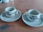 Espresso kop en schotels Restaurante Adega dos Dragos, Verzenden, Overige stijlen, Kop(pen) en/of Schotel(s)