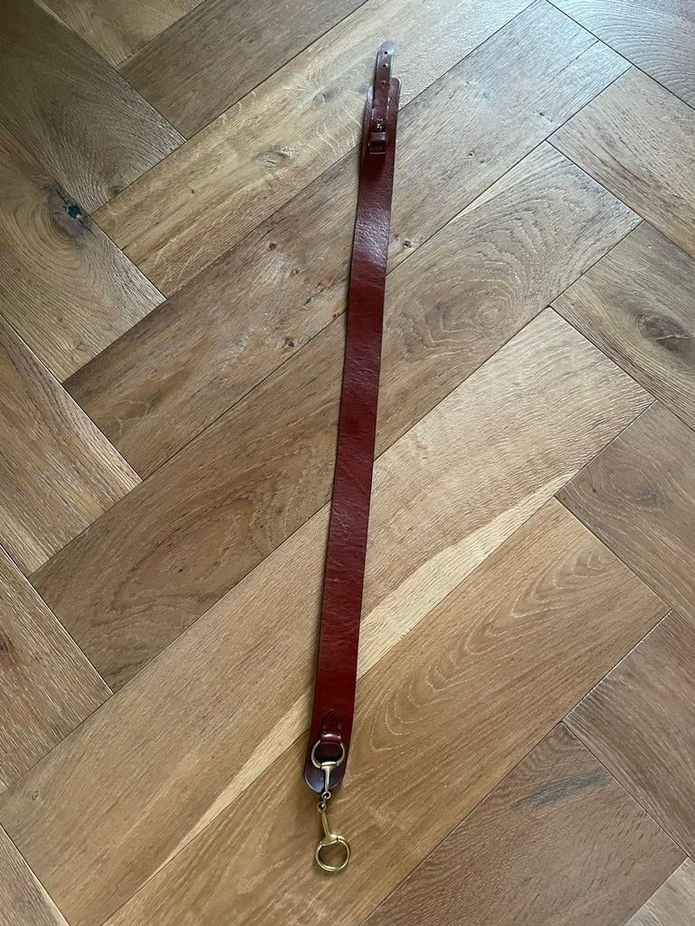 Massimo Dutti leren riem M-L cognac, 80 tot 90 cm, Echt leder, Heupriem, Ophalen of Verzenden