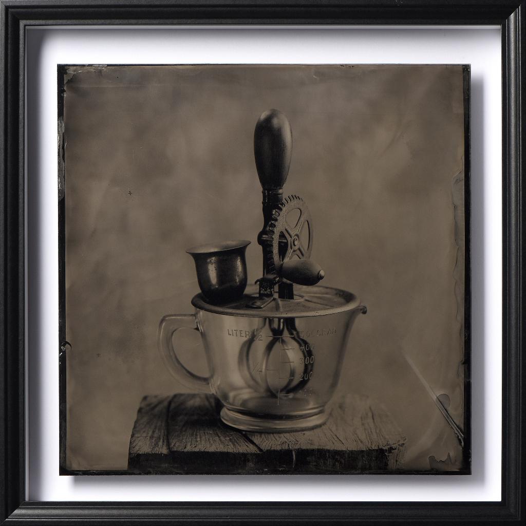 Ambrotype foto op glas, Ophalen of Verzenden, Foto of Poster, Minder dan 50 cm
