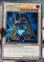 Yu-Gi-Oh! Dark Magician SBCB 1st Edition !, Ophalen of Verzenden, Zo goed als nieuw, Losse kaart, Foil
