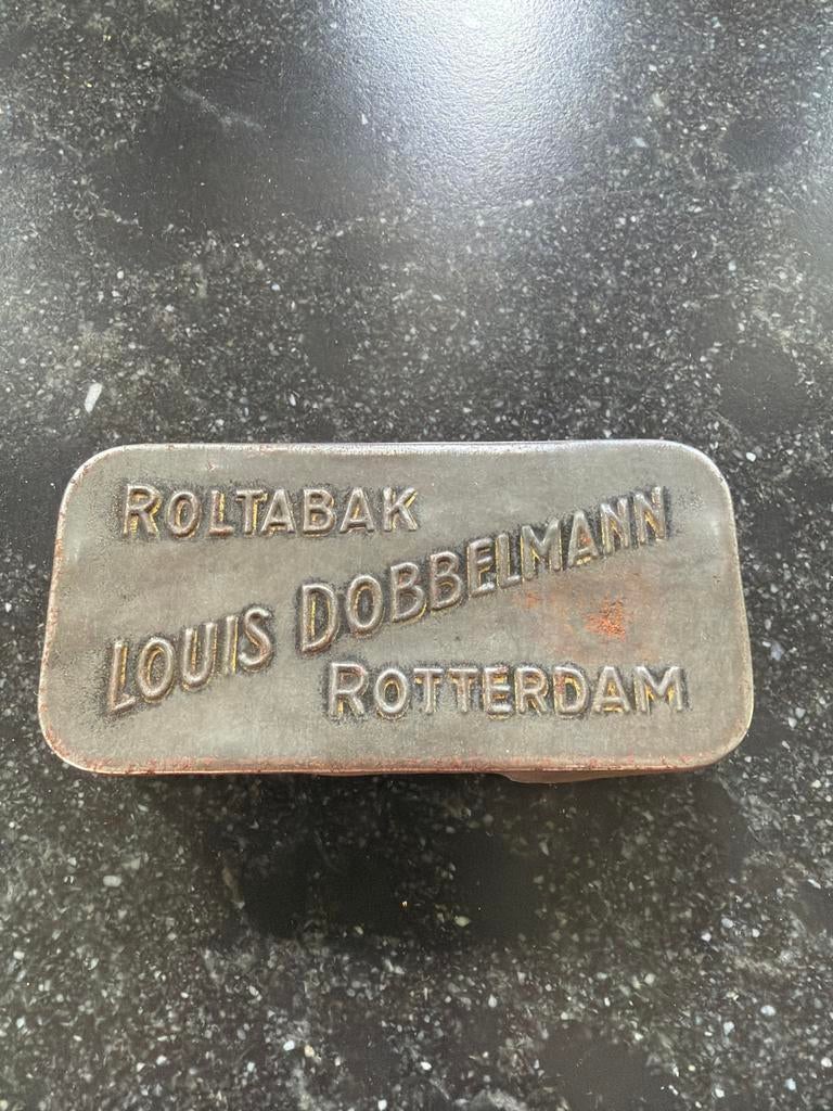 Oude Roltabak Louis Dobbelmann Rotterdam blik, Ophalen of Verzenden, Gebruikt, Overige, Overige merken