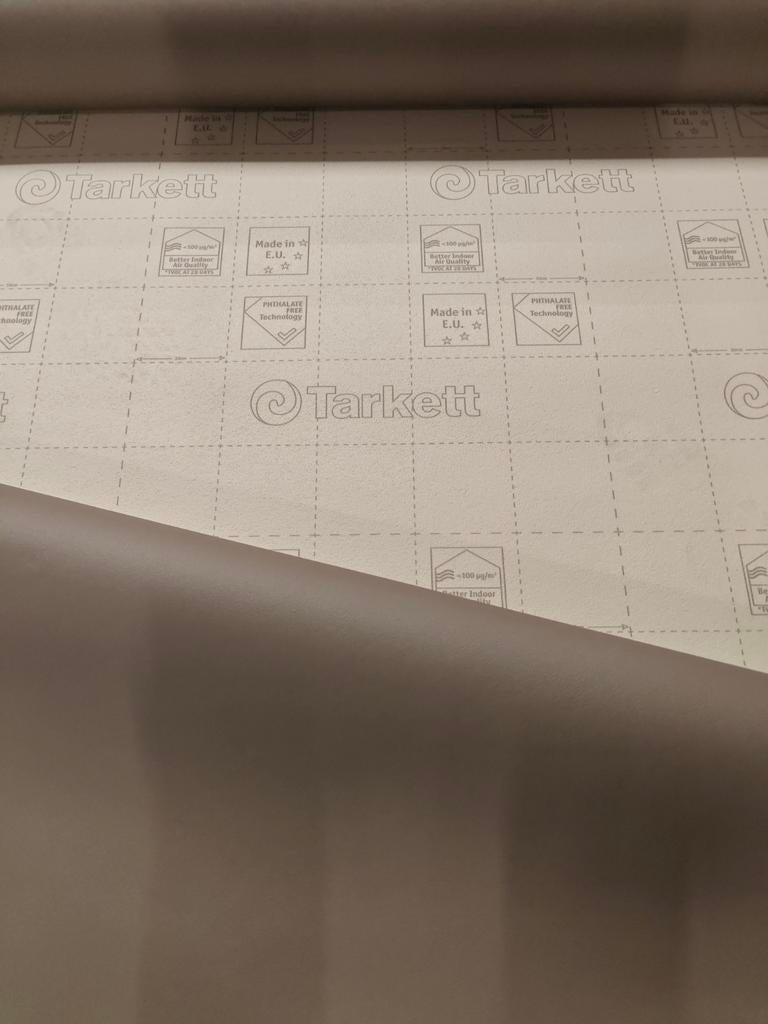 Mooie coupon vinyl taupe kleur betonlook, Huis en Inrichting, Stoffering | Vloerbedekking, Ophalen, Nieuw, Vinyl