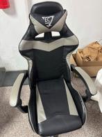 Game stoel zwart en grijs, Huis en Inrichting, Gebruikt, Zwart, Ophalen of Verzenden, Gaming bureaustoel
