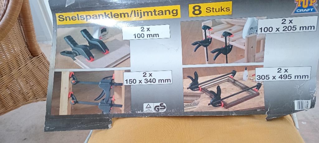 Nieuw in koffer Snelspanklem/lijmtang., Ophalen, Nieuw