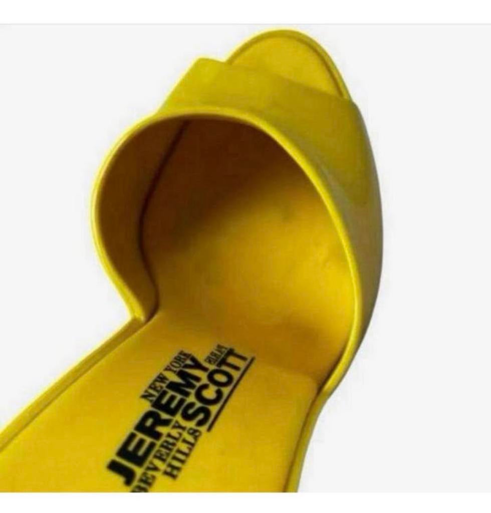 Jeremy Scott x Melissa Opblaasbare Gele hakken pumps 38, Pumps, Geel, Ophalen of Verzenden, Zo goed als nieuw