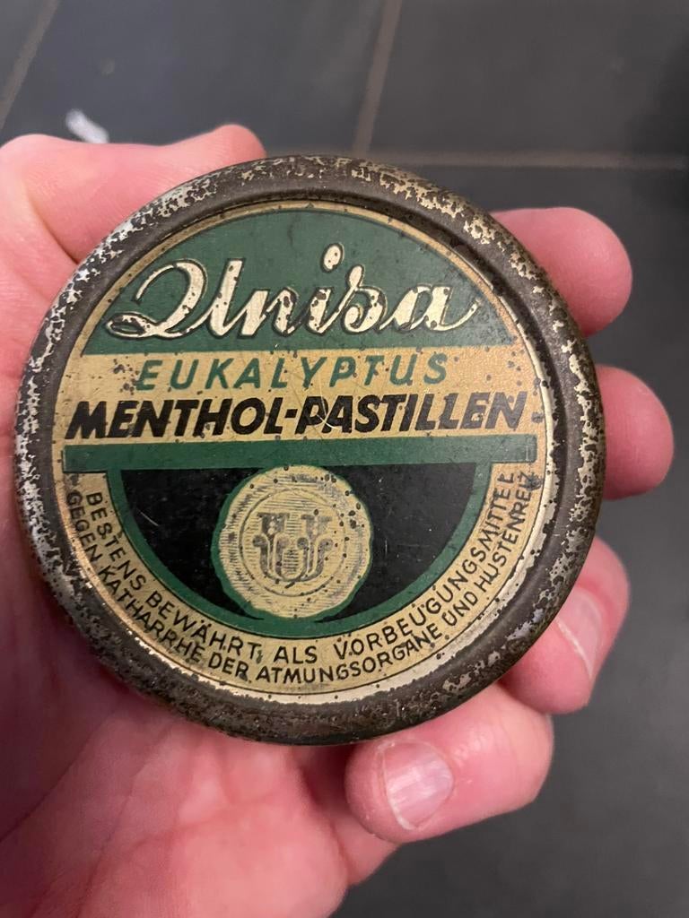 Menthol pastillen blikje, Verzamelen, Ophalen of Verzenden, Zo goed als nieuw, Overige