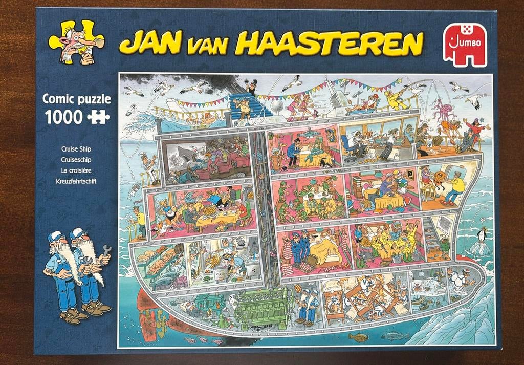 Jan van Haasteren - Cruiseschip - 1000 ST, Ophalen, 500 t/m 1500 stukjes, Zo goed als nieuw