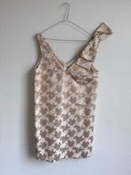 Sezane goudkleurige feestelijke jurk - 38, Maat 38/40 (M), Overige kleuren, Ophalen of Verzenden, Zo goed als nieuw