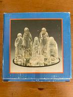 Vintage glazen kerststal jaren ‘80, Diversen, Kerst, Ophalen of Verzenden, Gebruikt